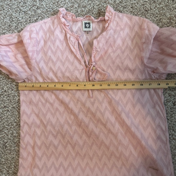 Anne Klein Short Sleeve Blouse - Picture 6 of 9